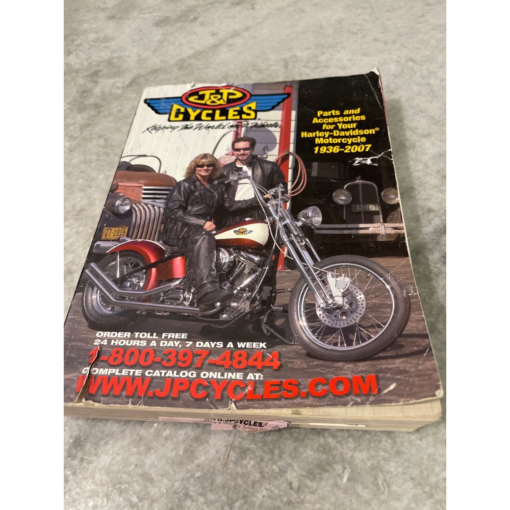 J&P Cycles Catalog Mens OS Black 2007 Harley-Davidson Parts Accessories Guide